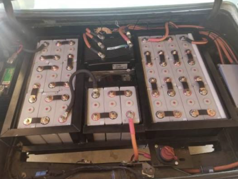 1964 Corvair Monza EV batteries rear